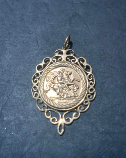 King George Gold Pendant