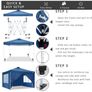 3 x 3 m Waterproof Popup Flat Gazebo with 4 Side Panels Image 3