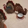 Turkey tealight holders x 3 Image 3