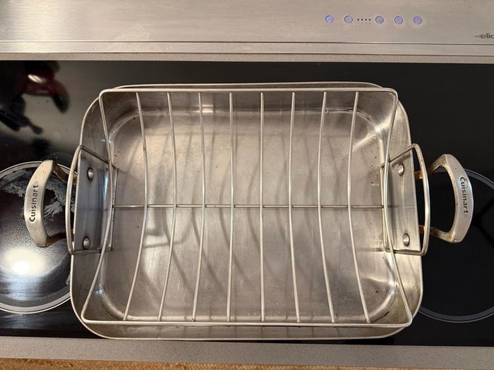 Cuisinart MultiClad Pro 16" Stainless Steel Roasting Pan with Rack - Induction Safe