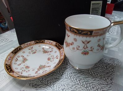 Queen's Olde English Mug & Biscuit Plate