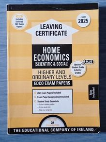 Edco Exam Papers - Leaving Cert Home Economics Higher and Ordinary Level 2025
