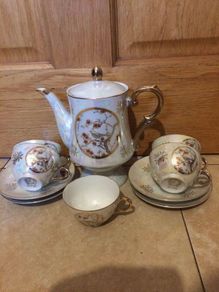 Golden coffee set with free postage