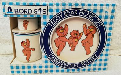 Bord Gais Teddy Bear picnic set - Carrigdhoun Pottery - Rare