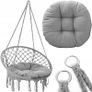 NEW Black Tassels Hanging Chair Hammock with Cushion Image 6