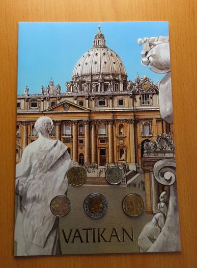 Vatican Pope John Paul II vintage 1999 original UNC coins set