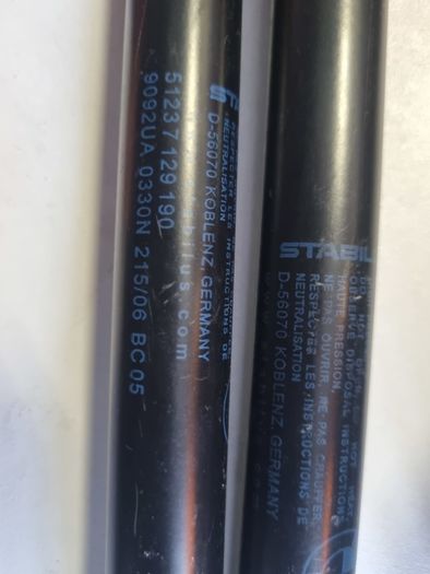 Genuine BMW 3 series E92 E93 2005-2013 COUPE CONVERTIBLE Bonnet hood gas struts