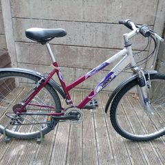 Ladies mountain bike. Cycling perfectly
