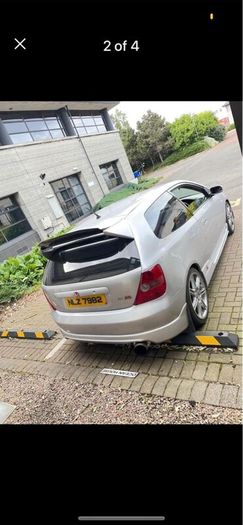 Ep3 track car  +  twin axle trailer