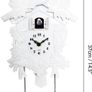 20.2x37cm White Vintage Cuckoo Clock With Cuckoo Call Simple Fashionable antique style Pendulum Image 4