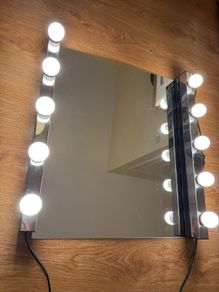 IKEA Mirror with vanity lights