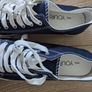 Navy Canvas Trainers size 8 Image 2