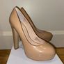 Brand new stunning nude leather platform high heels Image 3