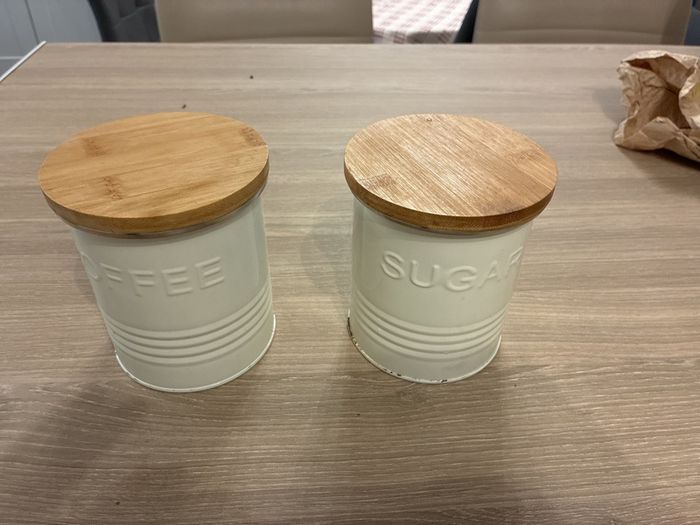 Containers for coffee and salt