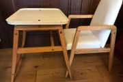 Child's chair &amp; table/stool