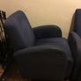 Sofa, Chair + Footstool (navy) Image 6