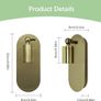 Wall lights / sconces (x 2) Antique Brass Image 4