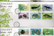 1975 St Vincent Marine Life Definitive Stamps Official First Day Cover (FDC)