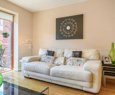2 matching Black white & silver wall art canvas - Rachel McCann Or Collection