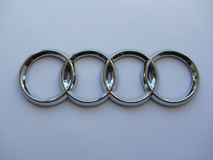Audi rear Chrome Grill Badge Emblem 180mm