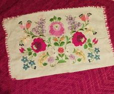 Handmade Vintage Embroidered Pillow Cover