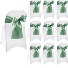 Folding Chair Stretch Covers with green sash - 40 in total. Never opened
