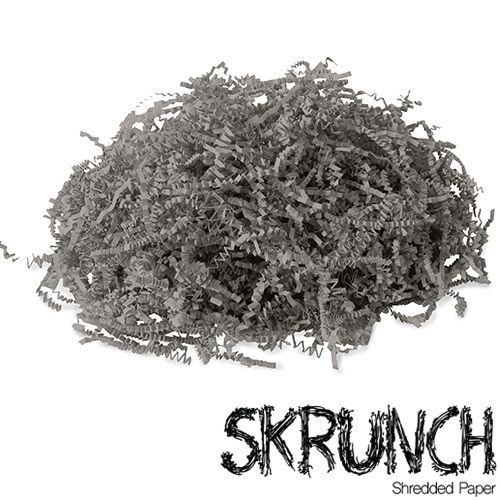 SKRUNCH - Grey Shredded Paper - Crinkle cut