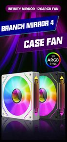 Prism 4 PRO ARGB Fan PC 120mm Computer Case Fan 4pin PWM CPU Cooling Fans 3pin 12v RGB