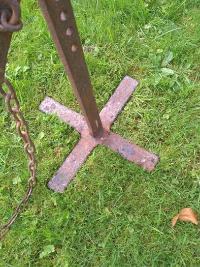 Genuine Antique Cart Jack Very Unusual And Rare Garden Ornament