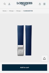 Longines Hydroconquest Rubber Strap
