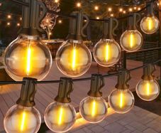 FREE EXPRESS SHIPPING Garden String Light, 30M/100Ft IP45 Waterproof LED Festoon Lights Outdoor, Indoor Outdoor Globe String Lights for Garden, Yard, Wedding, Christmas, Backyard, Terrace, Party