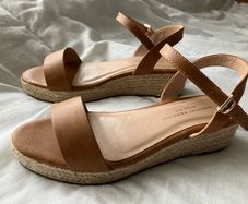 Dorothy Perkins Brown Wedge Sandals Size 5
