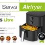 Brown Thomas Brand Servis black 5 litre air fryer IN PERFECT CONDITION Image 4