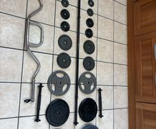 Full Weightlifting Gym Weights And Bars Set, Complete Collection!