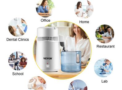 Pure Water Distiller Stainless Steel 4L Dental Distilled Water Machine Filter Medical Labs Electric Distillation Purifier