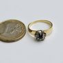 Vintage 18ct Yellow Gold Sapphire & Diamond Ring Image 7