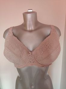 Brand New The Lingerie C&A beige lace padded underwired bra size UK38/40 cup F EU85/90 F Postage included