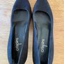Black Suede Crispins Womens Medium heel shoes Size 9 (43) Image 9