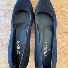 Black Suede Crispins Womens Medium heel shoes Size 9 (43)
