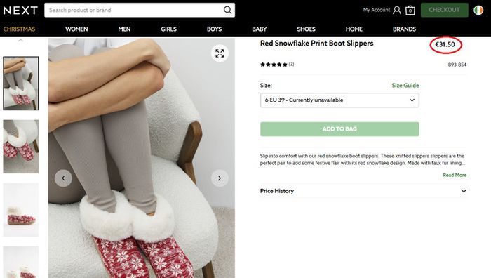 NEXT Boot Slippers