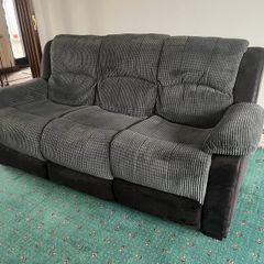 3 piece suite: sofa & 2 recliners