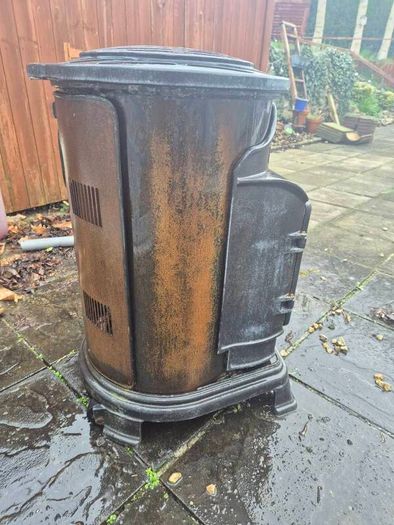 Old province gas heater (used as outdoor fire pit)