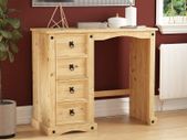 Corona Dressing Table, Solid Pine Wood, 84 x 100 x 47 cm