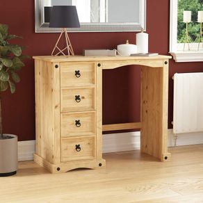 Corona Dressing Table, Solid Pine Wood, 84 x 100 x 47 cm
