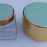 2 Lidded dressing table pots, Vintage Sirram vanity pots, 1950/1960's powder pot Image 6