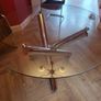 Round Glass Topped Table and 4 Chairs Image 4