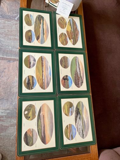 Six Vintage Irish Golfing Greats by Pimpernel Place Mats with Tips from Christy O Connor Senior