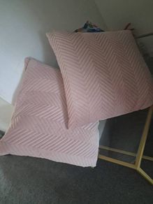 Dusty pink cushions