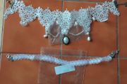 2 new lace necklaces