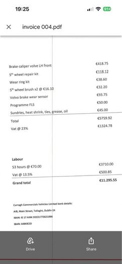 Volvo 500 construction spec